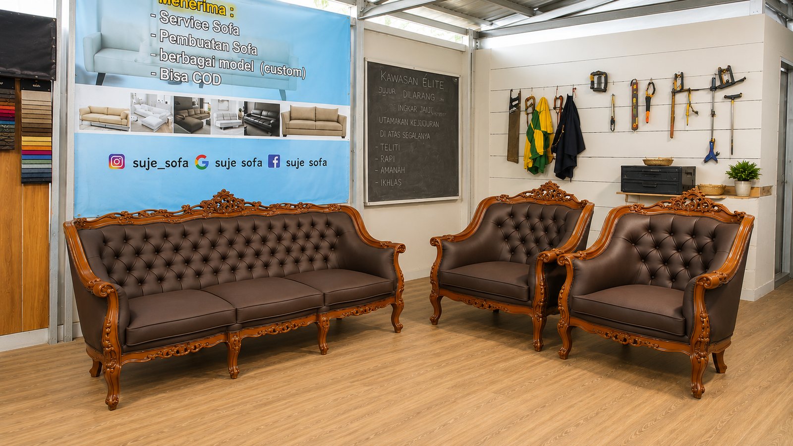 Sofa Sesudah Reparasi