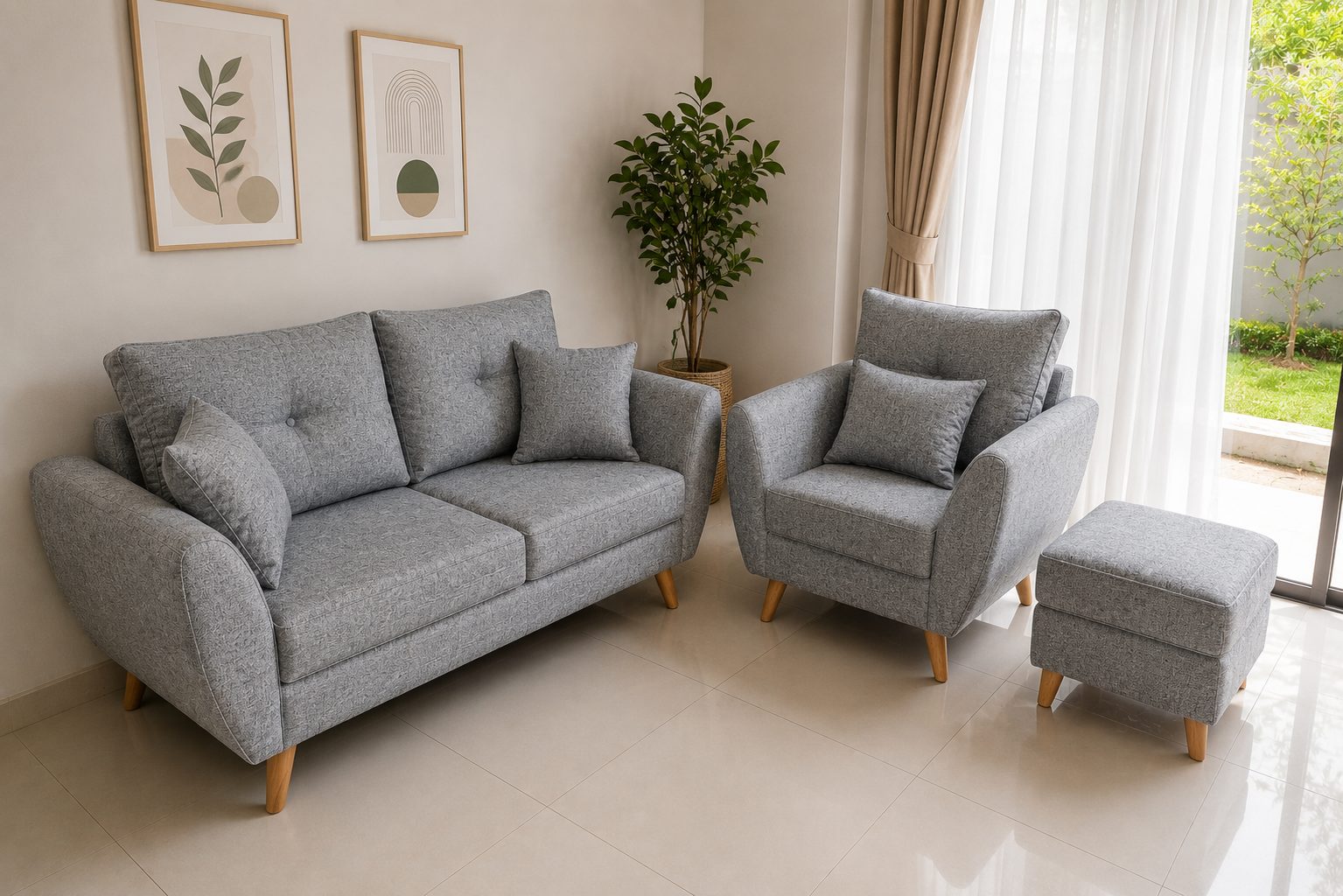 Set Sofa Scandinavian